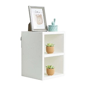 Mesa de Cabeceira B Branco 30 x 21cm