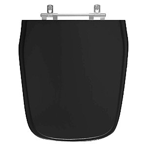 Assento Sanitário Imperium Preto para vaso Celite