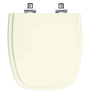 Assento Sanitário Soft Close Angra Bege Claro para vaso Logasa