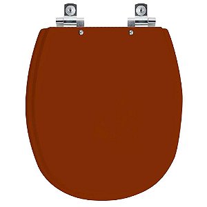 Assento Sanitário Soft Close Alamo Caramelo para vaso Santa Clara