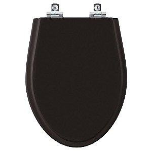 Assento Sanitário Soft Close Victoria Preto para vaso Ideal Standard