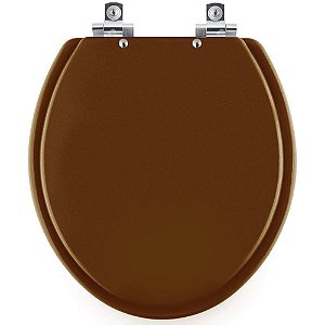 Assento Sanitário Soft Close Lirio Caramelo para vaso Celite