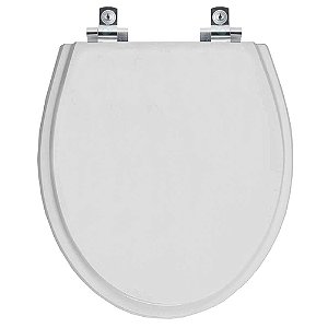 Assento Sanitário com Amortecedor Ritz Cinza Real para vaso Deca