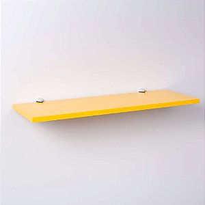 Prateleira Amarela 40 X 20cm Com Suporte Tucano