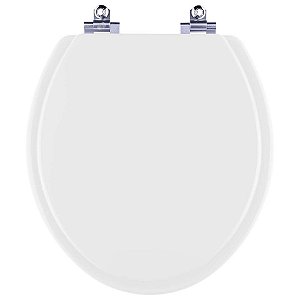 Tampa de Vaso Sanitário com Amortecedor Convencional Oval Branco para Bacia Logasa