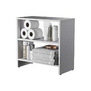 Móvel Organizador Multiuso para Banheiro 50cm Branco