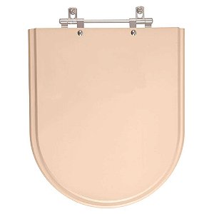 Assento Sanitario Poliester Carrara Rosa Floral para vaso Deca