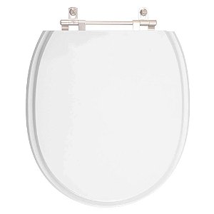 Assento Sanitário Poliester Village Branco Para vaso Deca