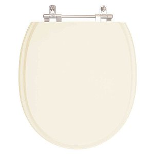 Assento Sanitário Poliester Village Creme para vaso Deca