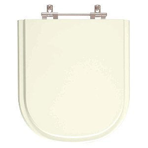 Assento Sanitário Poliester Life Pergamon (Bege Claro) para vaso Celite