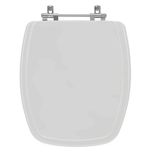Tampa de Vaso Poliester Stylus Cinza Claro para bacia Celite
