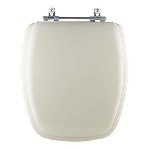 Assento Sanitário Almofadado Stylus Bege Claro para vaso Celite
