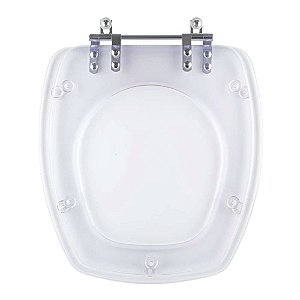 Assento Sanitario Poliester Acrilico Transparente Thema para Vaso Incepa 6lpf