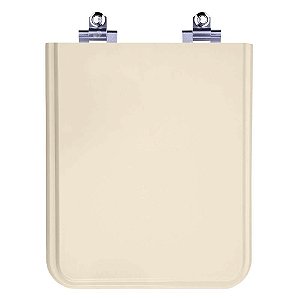 Assento Sanitário Fechamento Lento Square Rosa Shell (Pêssego) para Vaso Incepa Cidamar