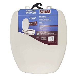 Assento Sanitário Almofadado Astra Thema Biscuit Bege Claro para vaso Incepa