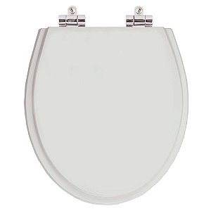 Assento Sanitario com Amortecedor Ritz Cinza Real para Vaso Deca