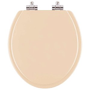 Assento Sanitario Poliester com Amortecedor Sabara Salmao para Vaso Icasa