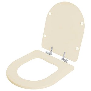 Assento Sanitario Poliester com Amortecedor Riviera Rosato para Vaso Celite