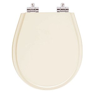 Assento Sanitario Poliester com Amortecedor Avalon Bone (Bege Claro) para Vaso Ideal Standard