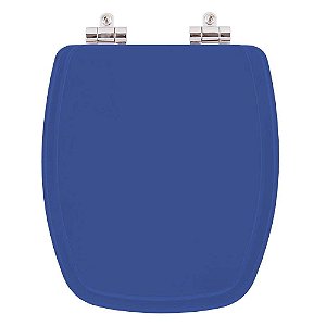 Assento Sanitario Poliester com Amortecedor Stylus Azul Mineral para Vaso Celite