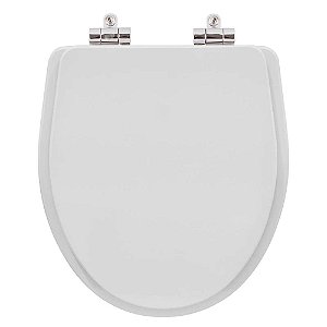 Assento Sanitario Poliester Com Amortecedor Victoria Branco Para Vaso Roca