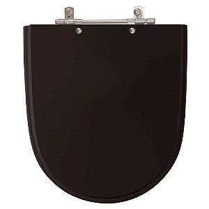 Assento Sanitário Mondiale Preto para vaso Celite