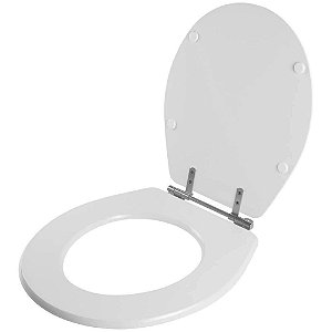 Assento Sanitário Ravena Cinza Real para vaso Deca
