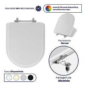 Assento Sanitário San Remo Branco para vaso Hervy