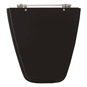 Assento Sanitário Plaza Preto para vaso Ideal Standard