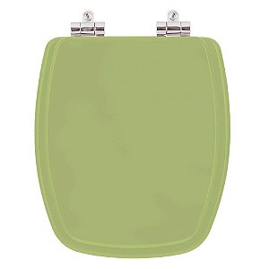 Assento Sanitário Poliester Soft Close Stylus Verde Itapoa para vaso Celite