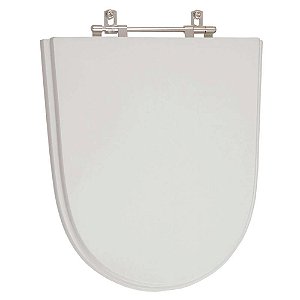 Assento Sanitario Poliester Century Cinza Real para vaso Deca