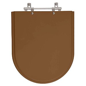 Assento Sanitário Poliester Carrara Caramelo para vaso Deca