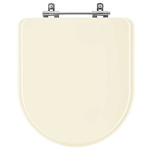 Assento Sanitário Poliester Duomo Plus Creme (bege claro) para vaso Deca