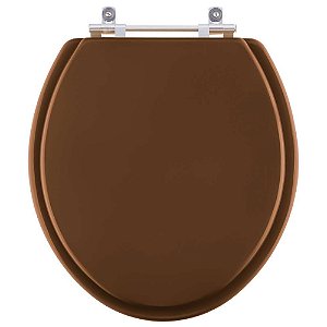 Assento Sanitário Poliester Flamingo Ocre Marrom para vaso Incepa