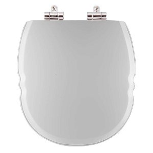 Assento Sanitário Soft Close Massima Cinza Platina P/ Louça Incepa