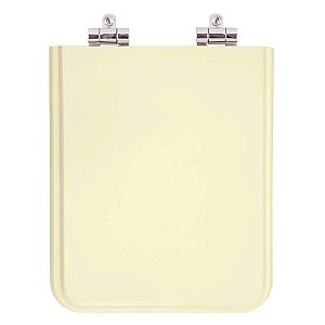 Assento Sanitário Poliester Soft Close Square Bone (Bege Claro) para vaso Incepa