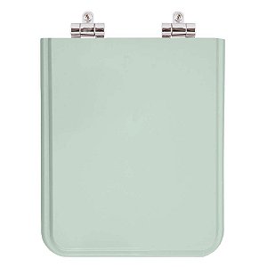 Assento Sanitário Poliester Soft Close Square Verde Água (Verde Claro) para vaso Incepa