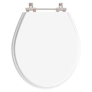Assento Sanitário Poliester Angra Branco para vaso Ideal Standard