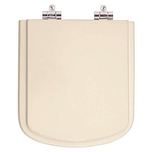 Assento Sanitário Poliester Soft Close Bali Pêssego Rosa Shell para vaso Incepa