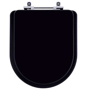 Tampa de Vaso Poliester Link Preto Fosco para Bacia Deca 6lpf