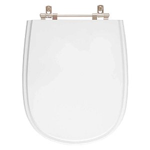 Tampa de Vaso Poliester Paris Branco para louça Ideal Standard