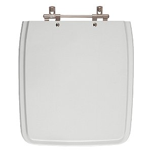 Assento Sanitario Vila Rica (quadrado) Cinza Claro para vaso Icasa