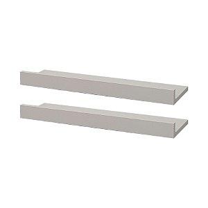 Kit 2 Prateleiras Porta Quadros 100 x 10cm Branca Suporte Invisível