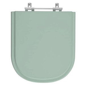 Tampa de Vaso Sanitário Poliéster Flox Verde Claro para bacia Fiori