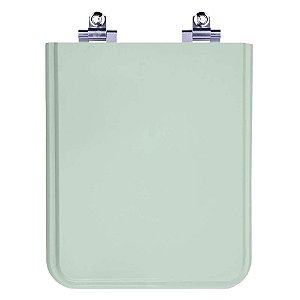 Tampa de Vaso Laqueado Soft Close Square Verde Claro para Bacia Incepa