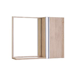 Espelho para Banheiro com Armário Carvalho Barra Vertical