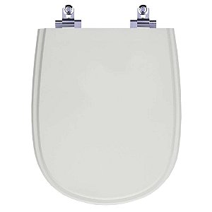 Assento Sanitário Laqueado Soft Close Paris Sterling Silver (Cinza Claro) para vaso Ideal Standard