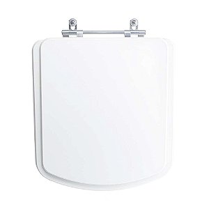 Tampa Vaso Sanitário Madeira Laqueada Bali Branco para bacia Incepa