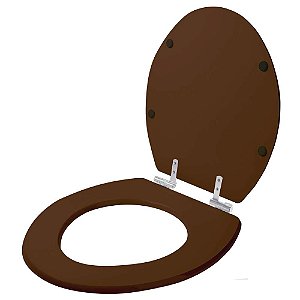 Assento Sanitário Laqueado Soft Close Fiore Ocre (Marrom) para vaso Incepa