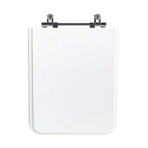 Tampa Vaso Sanitário Madeira Laqueada Square Branco para bacia Incepa